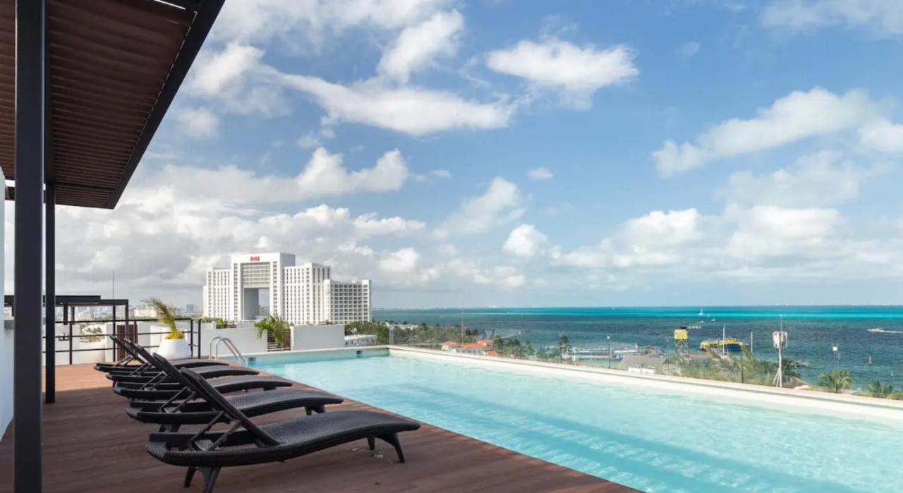 Elegant Apartment Well Located In The Hotel Zone Of Cancún Kültér fotó